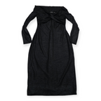 Vestido Lauren Ralph Lauren Negro Brillante Talla 10