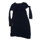 Vestido Ralph Lauren Azulmarinodetalles Doradosmanga Largaxs