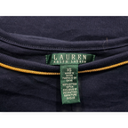 Vestido Ralph Lauren Azulmarinodetalles Doradosmanga Largaxs