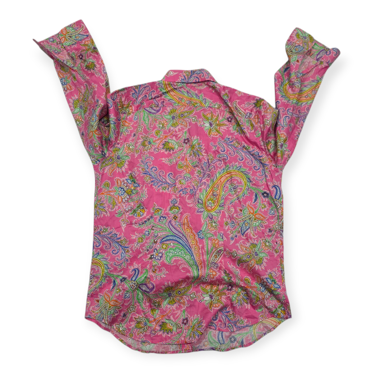Camisa Ralph Lauren Mujer Chicas Rosa Con Figuras Manga 3/4