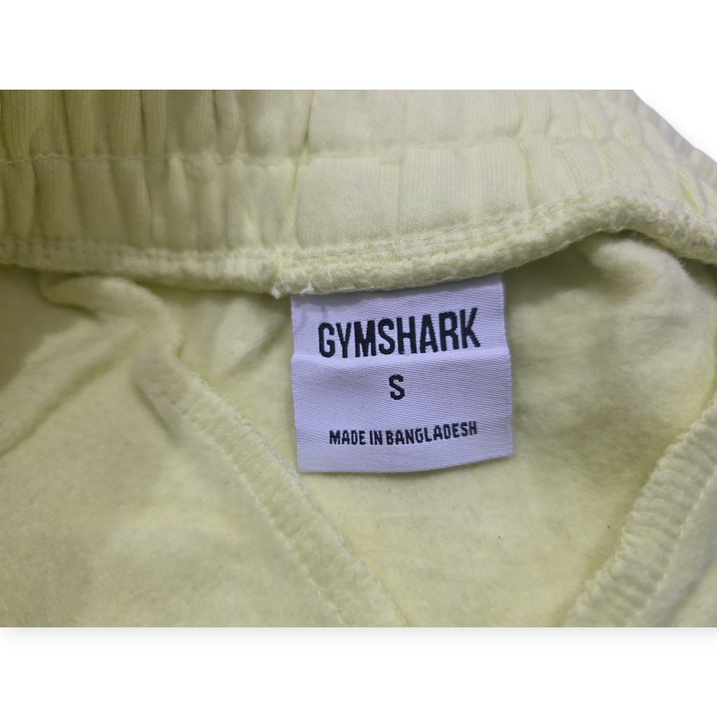 Short De Algodón Gymshark Chico S Color Amarillo De Mujer