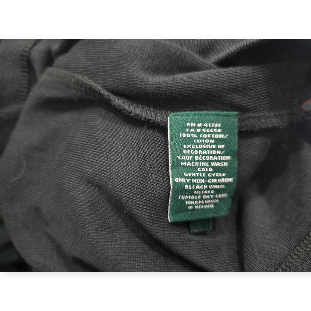 Vestido Ralph Lauren Negro Manga Larga Con Escote En V Café