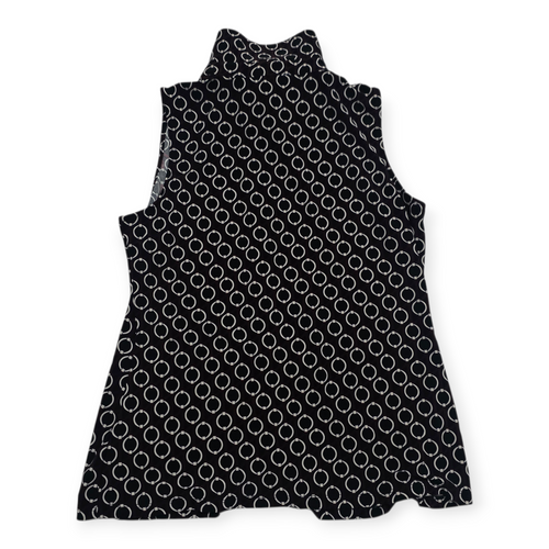 Blusa Tommy Hilfiger Sin Mangas Mediana M Negra Con Circulo