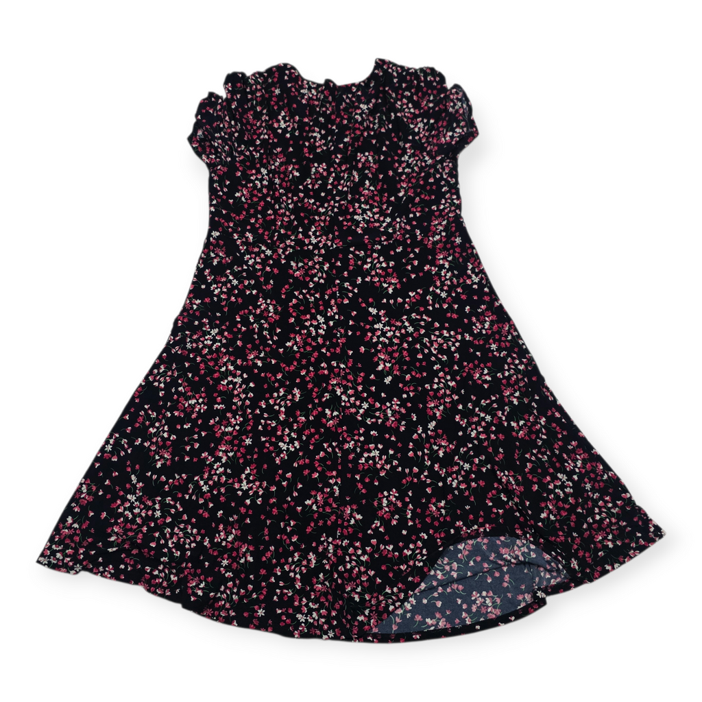 Vestido Tommy Hilfiger Floreado Mujer Manga Corta Talla 16