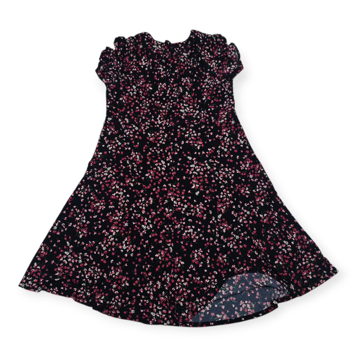 Vestido Tommy Hilfiger Floreado Mujer Manga Corta Talla 16