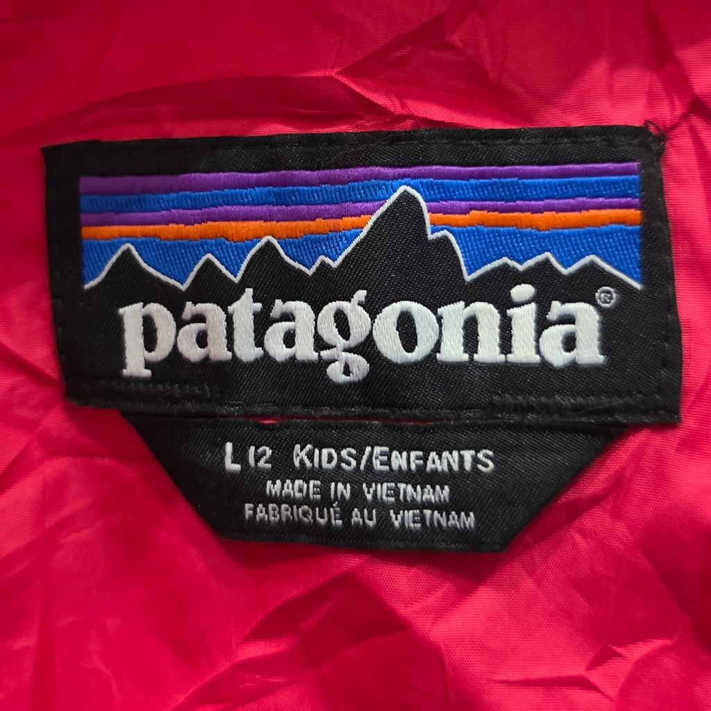 Chamarra Patagonia Niña Roja Insulada Ligera Para Frío L 12