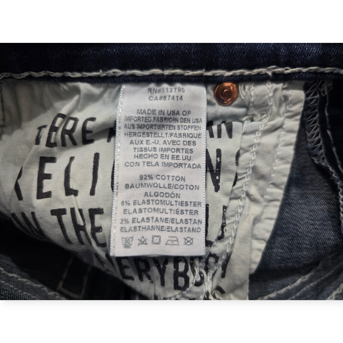 Pantalon True Religion Talla 25 De Mujer Azul