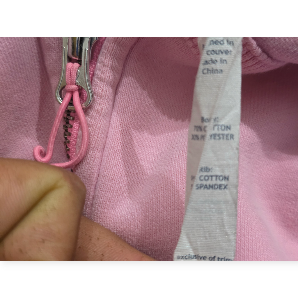 Sudadera Lululemon Rosa Con Cierre Capucha Afelpada Talla 6 (Usado)