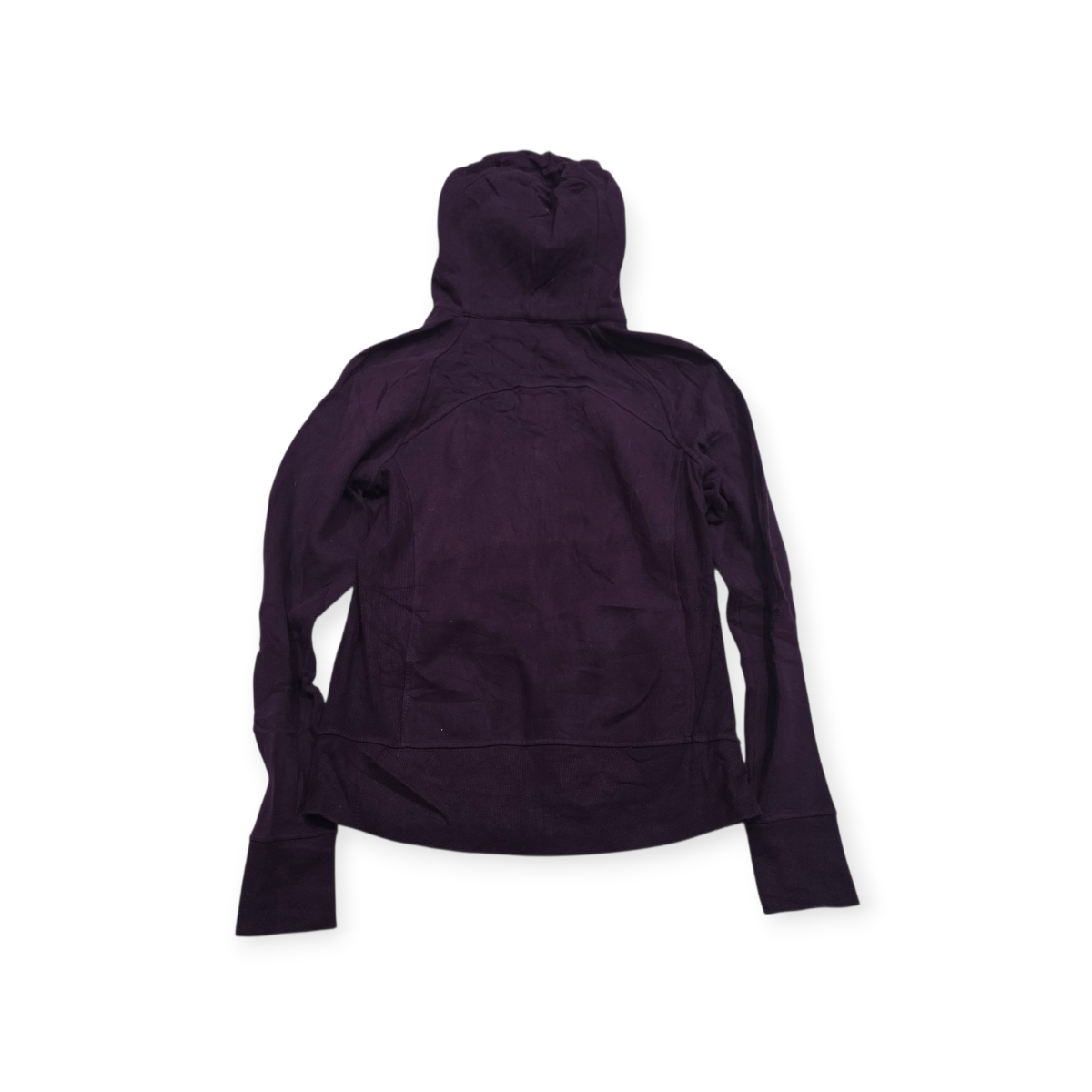 Sudadera Lululemon Morada Cierre Y Capucha Afelpada Talla 8