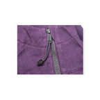 Sudadera Lululemon Morada Cierre Y Capucha Afelpada Talla 8