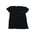 Playera Ralph Lauren Sport De Mujer G Negro Con Pony Blanco