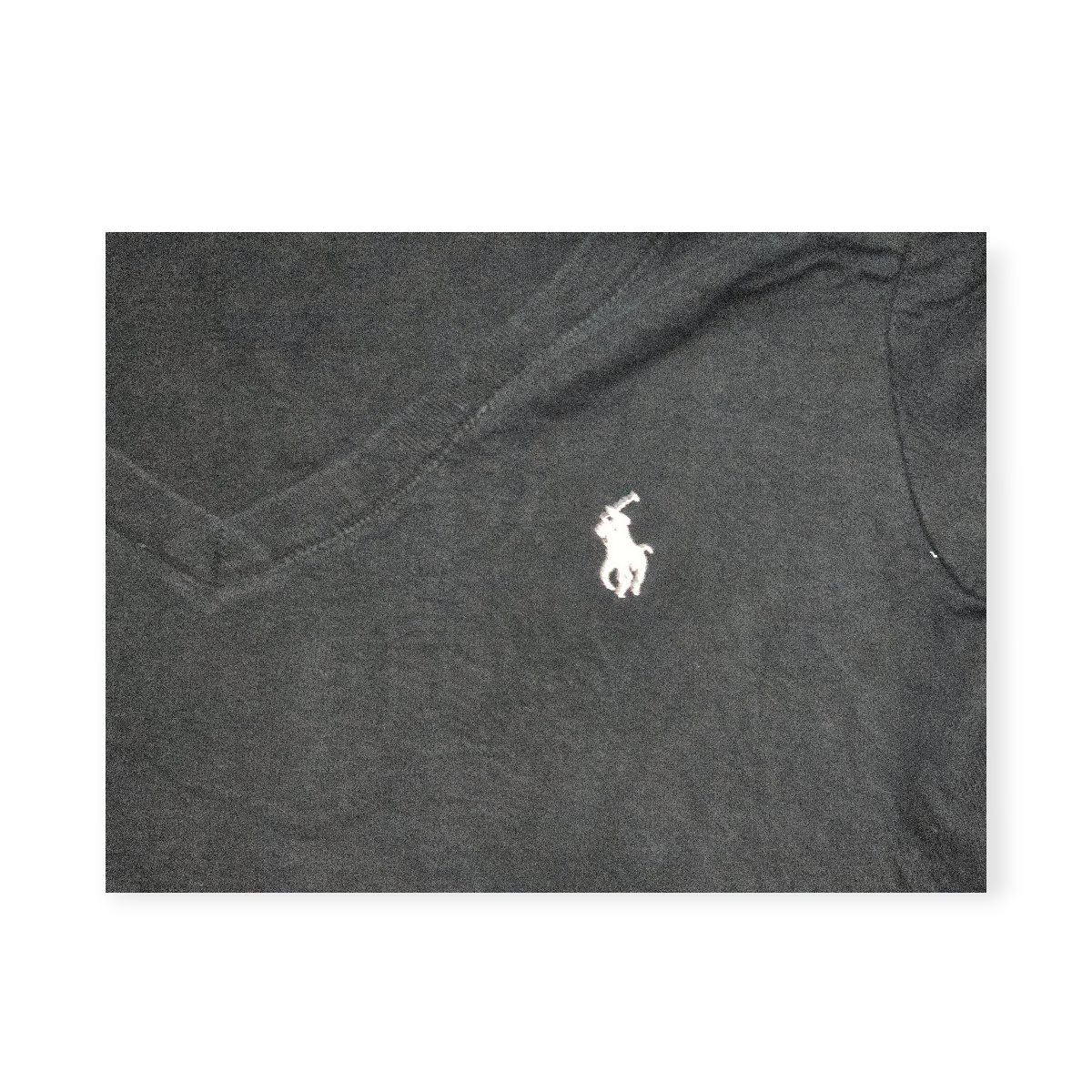 Playera Ralph Lauren Sport De Mujer G Negro Con Pony Blanco