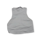 Crop Top Alo De Mujer Grande L Color Blanco Sin Mangas Blanco L