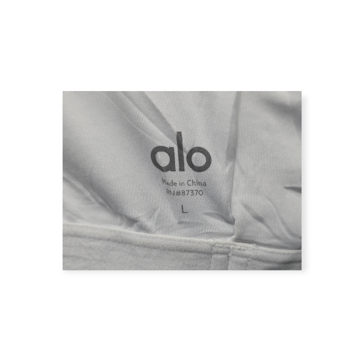 Crop Top Alo De Mujer Grande L Color Blanco Sin Mangas Blanco L