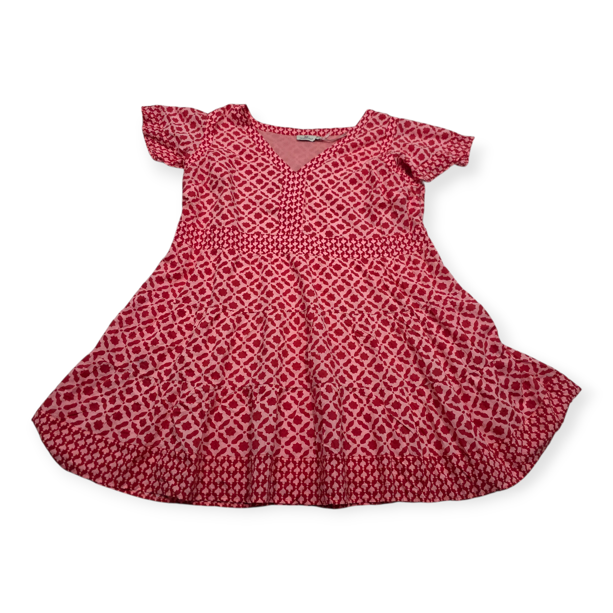 Vestido Vineyard Vines De Mujer Talla 2x Rosa Con Rojo