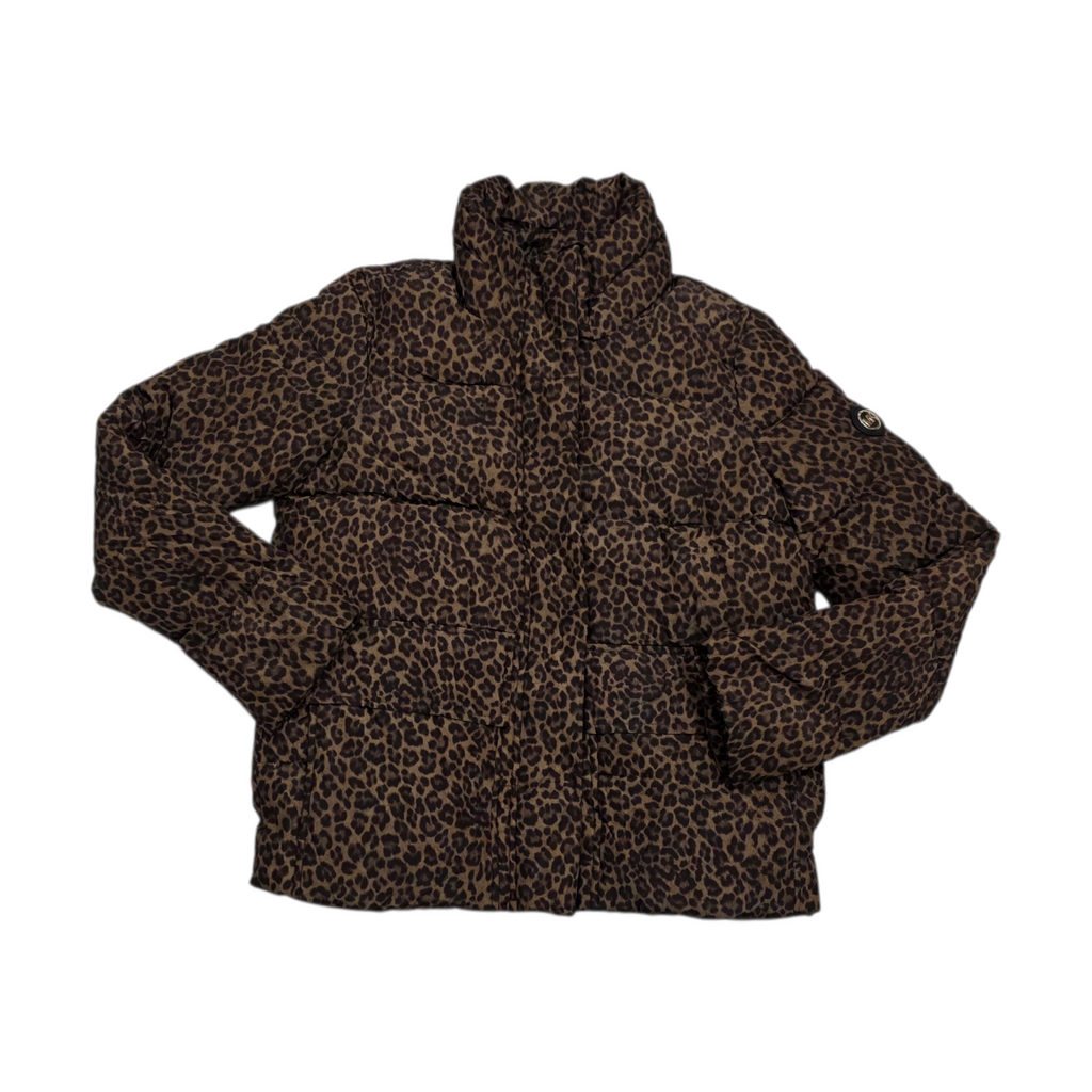 Chamarra Michael Kors Xs Puffacolchada Animal Print Leopardo