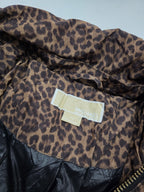 Chamarra Michael Kors Xs Puffacolchada Animal Print Leopardo