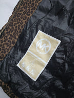 Chamarra Michael Kors Xs Puffacolchada Animal Print Leopardo