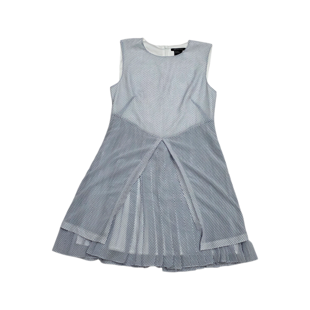 Vestido Armani Exchange De Mujer Sin Mangas Blanco Con Azul