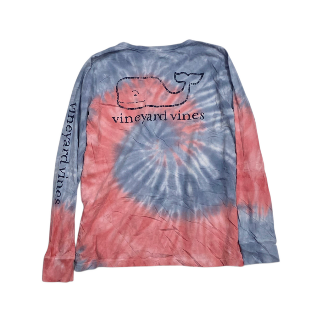 Playera Vineyard Vines De Mujer S Tie Dye Azul Con Naranja