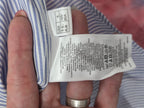 Camisa Brooks Brothers Azul Con Lineas Non Iron Talla 6
