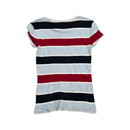 Playera Tommy Hilfiger De Mujer S Manga Corta Azul/rojo