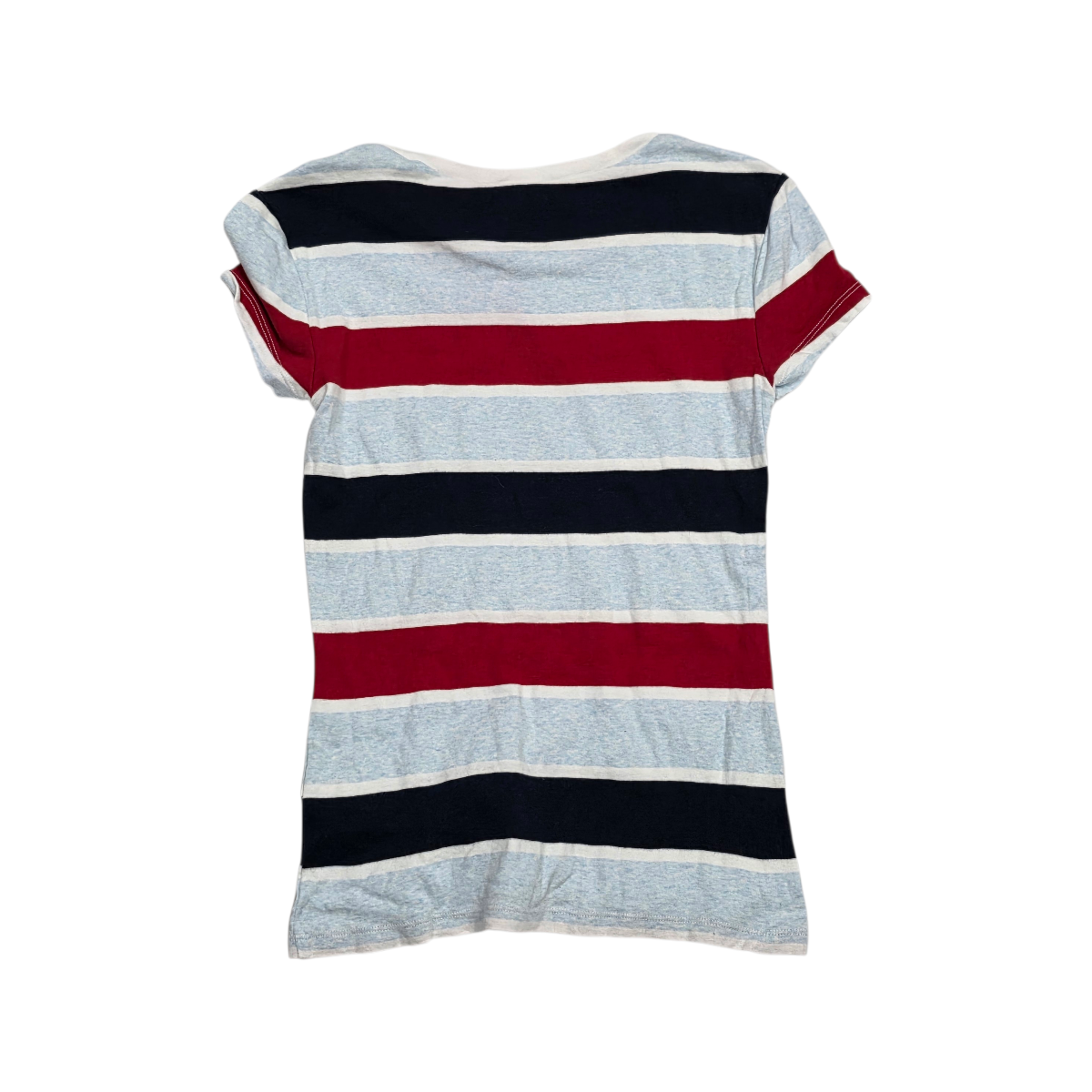 Playera Tommy Hilfiger De Mujer S Manga Corta Azul/rojo