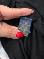 Playera Polo Ralph Lauren S/p Negra Manga Larga Pony Azul