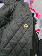 Chamarra Michael Kors Mediana Acolchada Larga Negra Original
