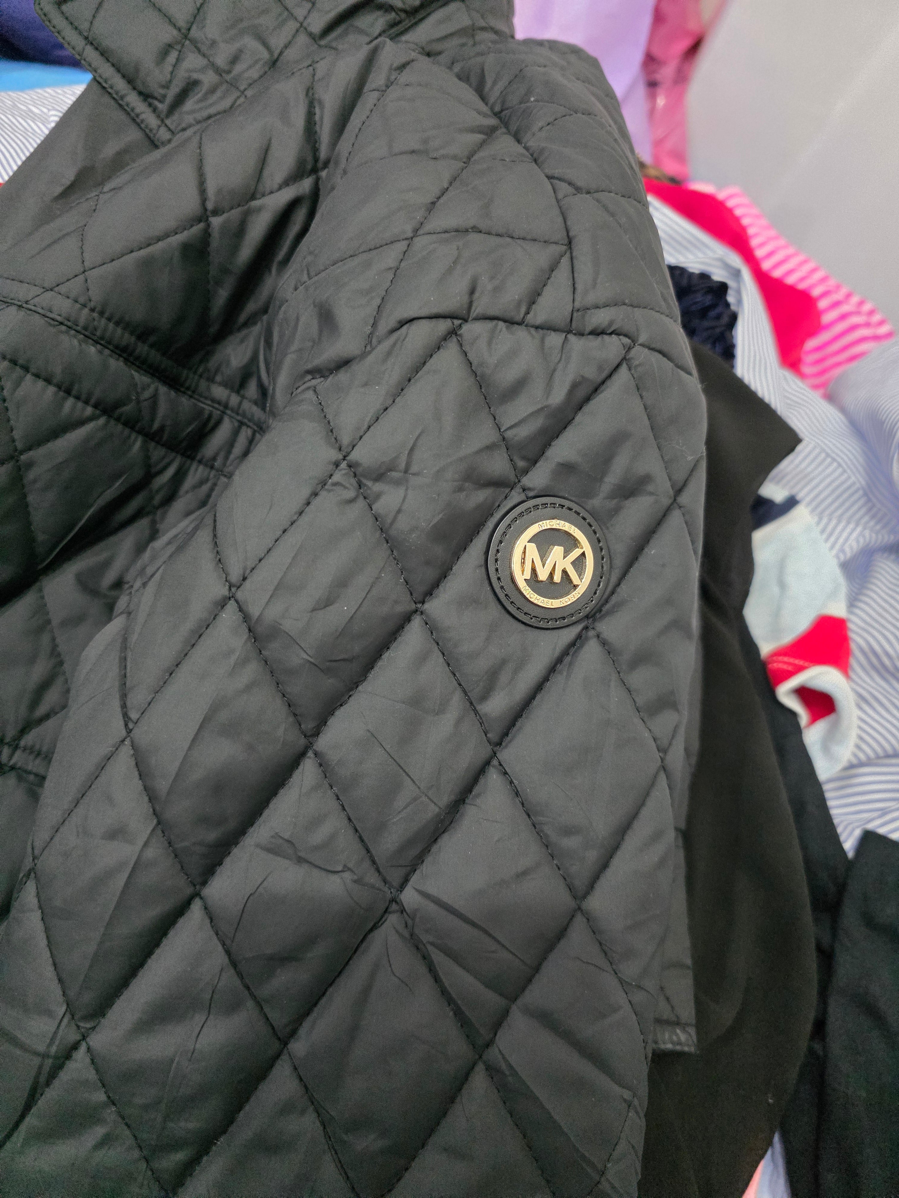 Chamarra Michael Kors Mediana Acolchada Larga Negra Original