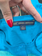 Sueter Brooks Brothers De Mujer Grande L Azul Con Botones