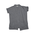 Cardigan Vineyard Vines D Lana Merino Gris Claro Manga Corta