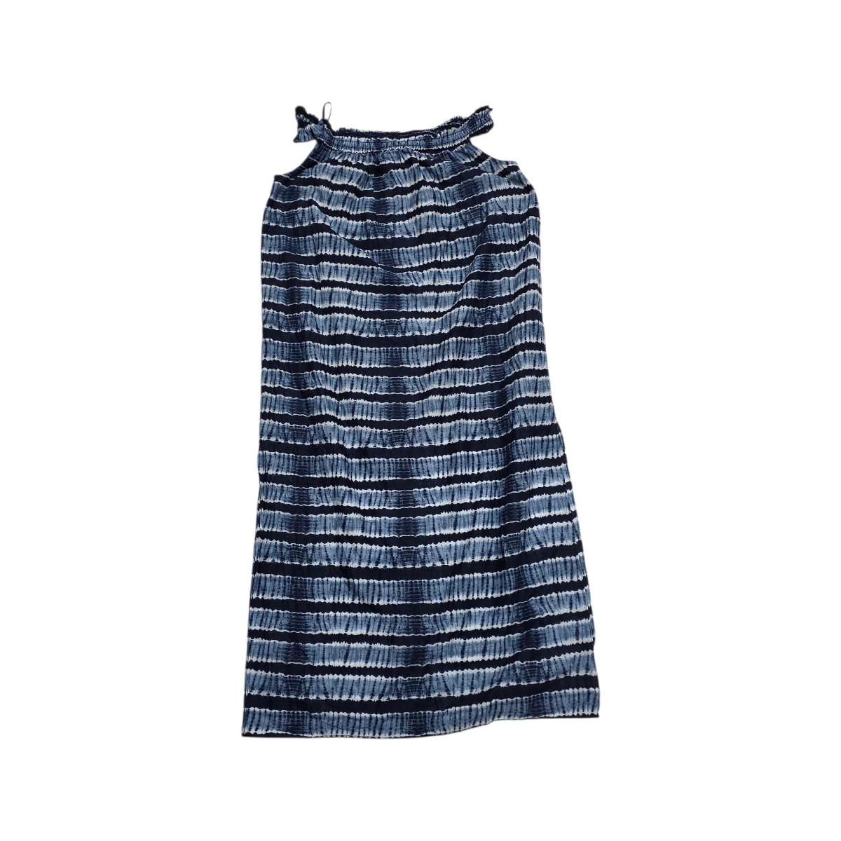 Vestido Largo Michael Kors Mujer Sin Mangas Azul Con Rayas