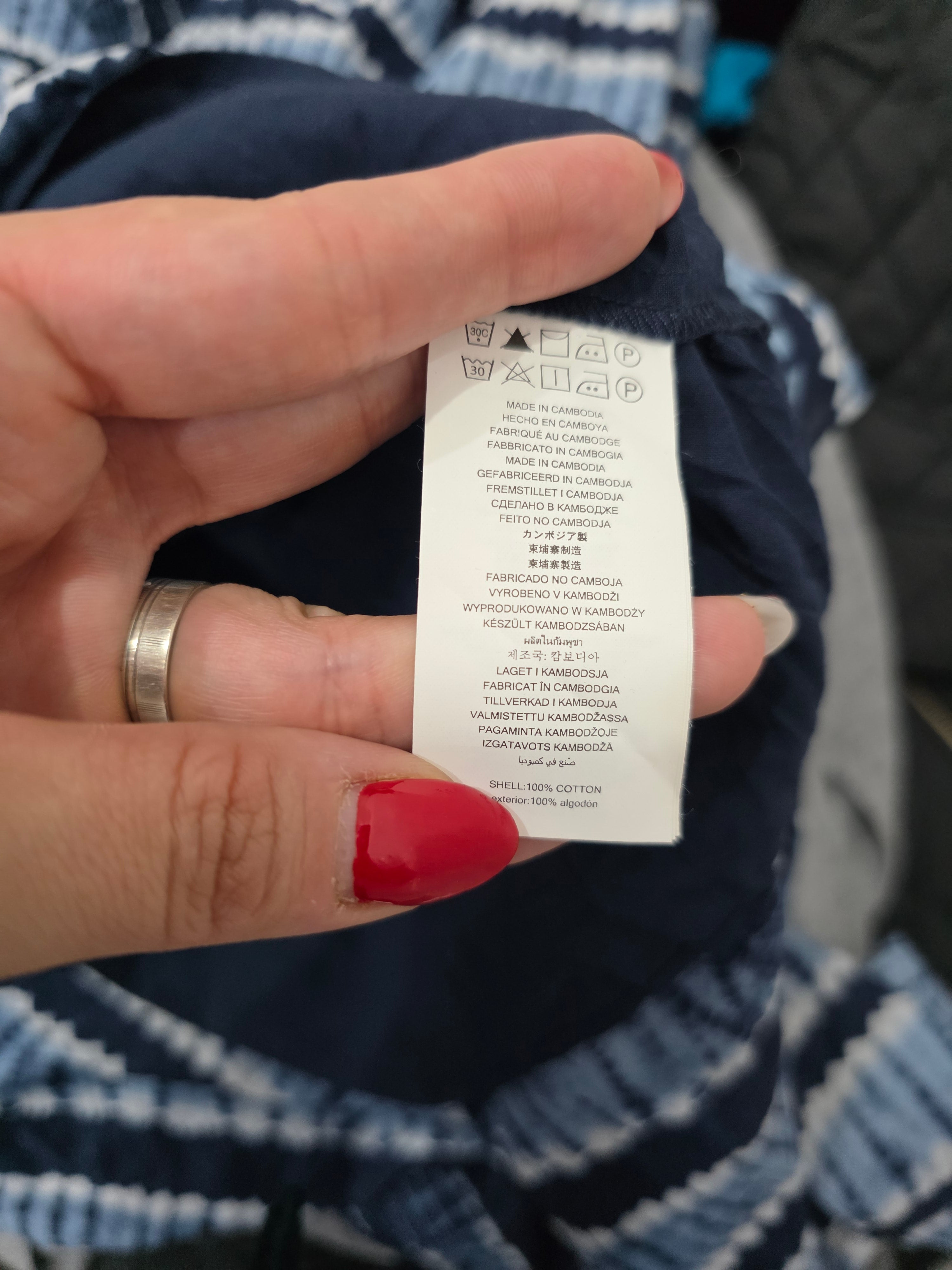 Vestido Largo Michael Kors Mujer Sin Mangas Azul Con Rayas