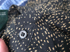 Camisa Ralph Lauren P/l Cuello Mao Cafe Con Negro