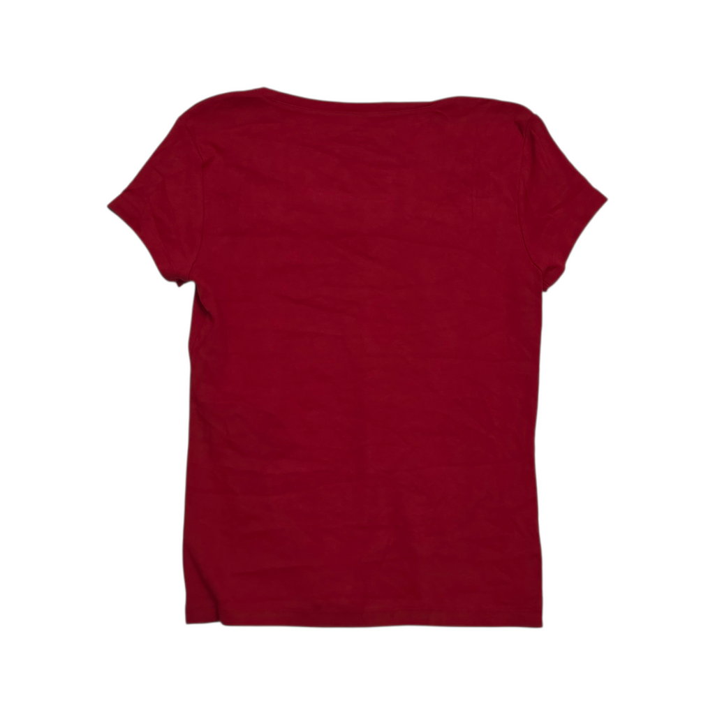 Playera Tommy Hilfiger Grande L Manga Corta Color Rojo