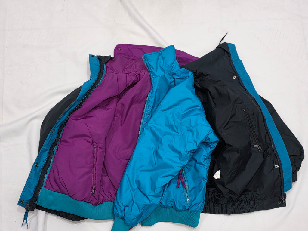 Chamarra Columbia 2 En 1 Doble Acolchada Vintage Retro 90s L