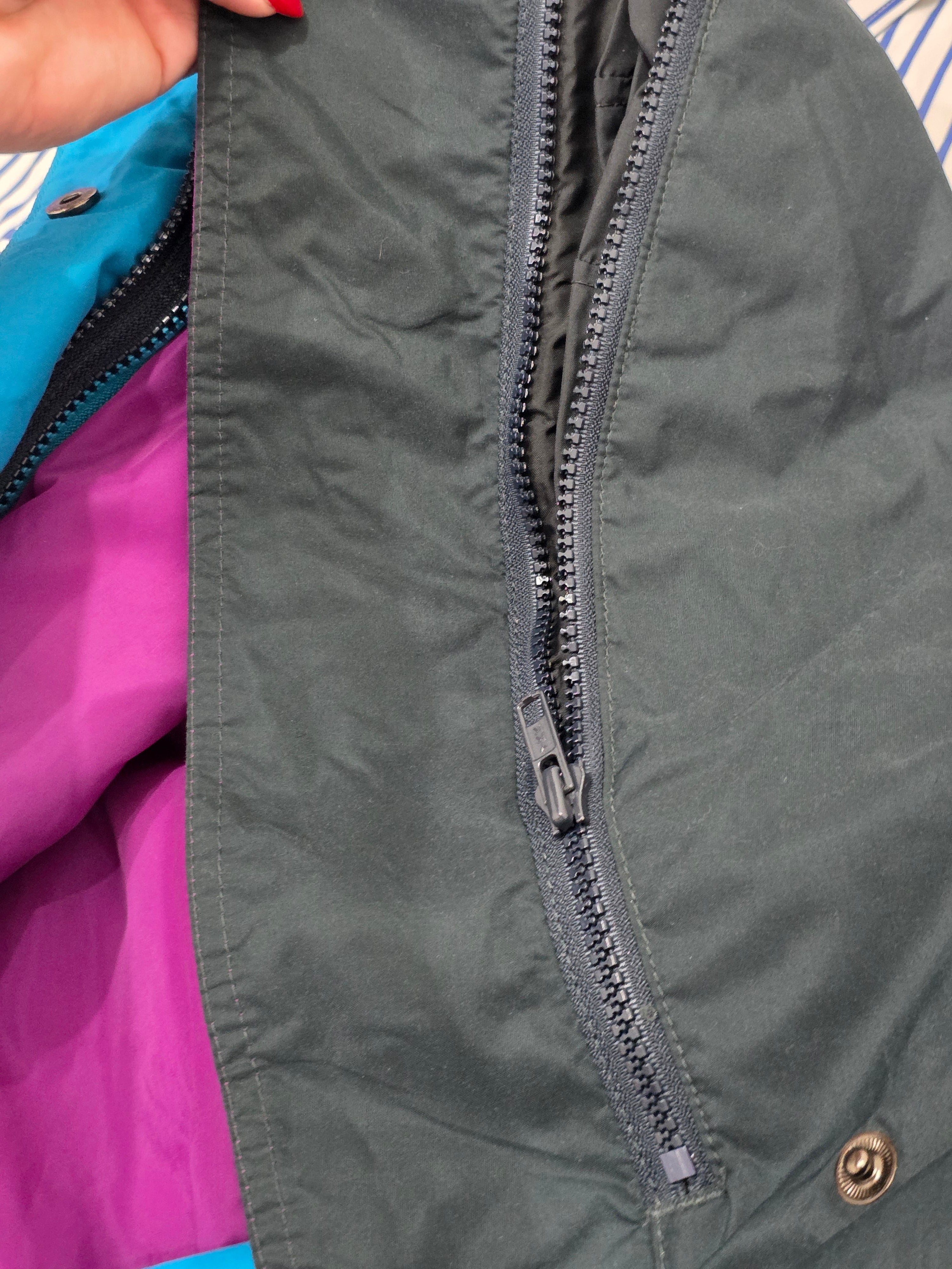 Chamarra Columbia 2 En 1 Doble Acolchada Vintage Retro 90s L