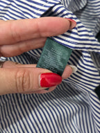 Camisa Ralph Lauren Xgrande Rayada Azul Detalles Blancos