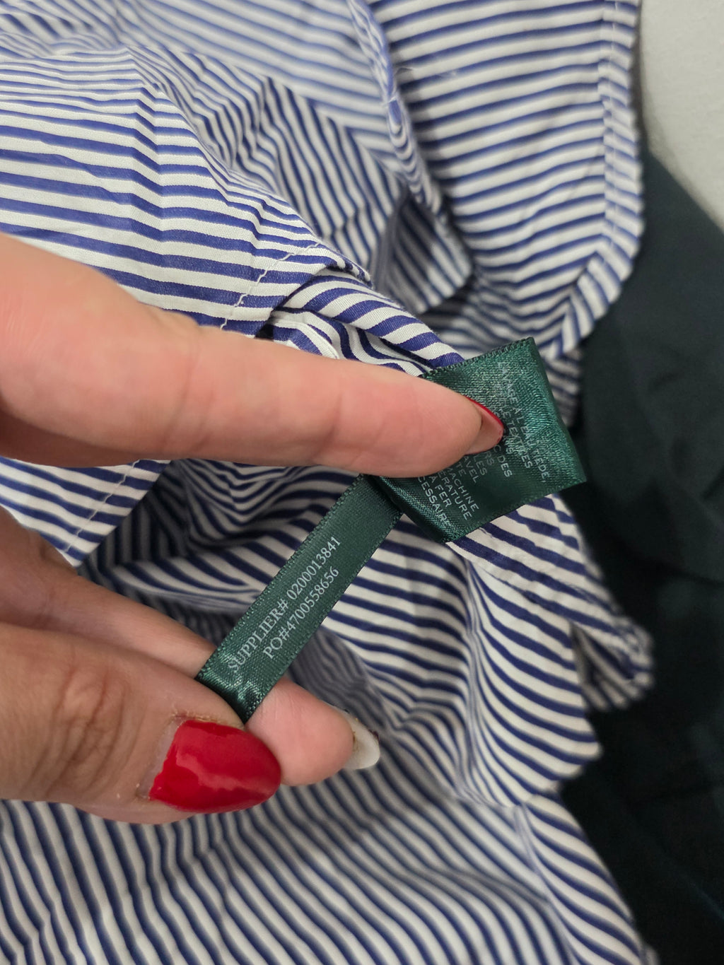 Camisa Ralph Lauren Xgrande Rayada Azul Detalles Blancos