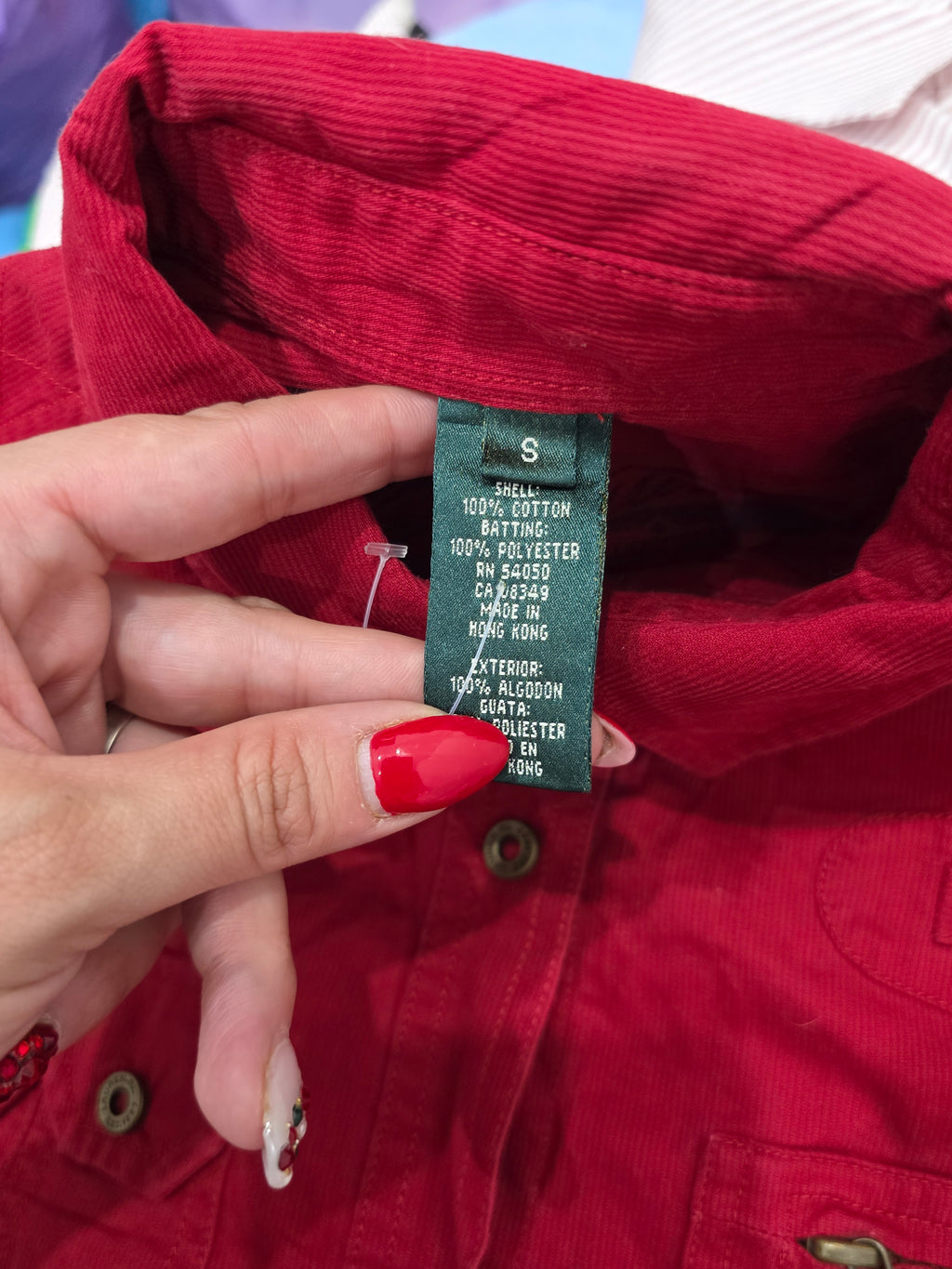 Camisa Ralph Lauren Chico S Roja De Pana