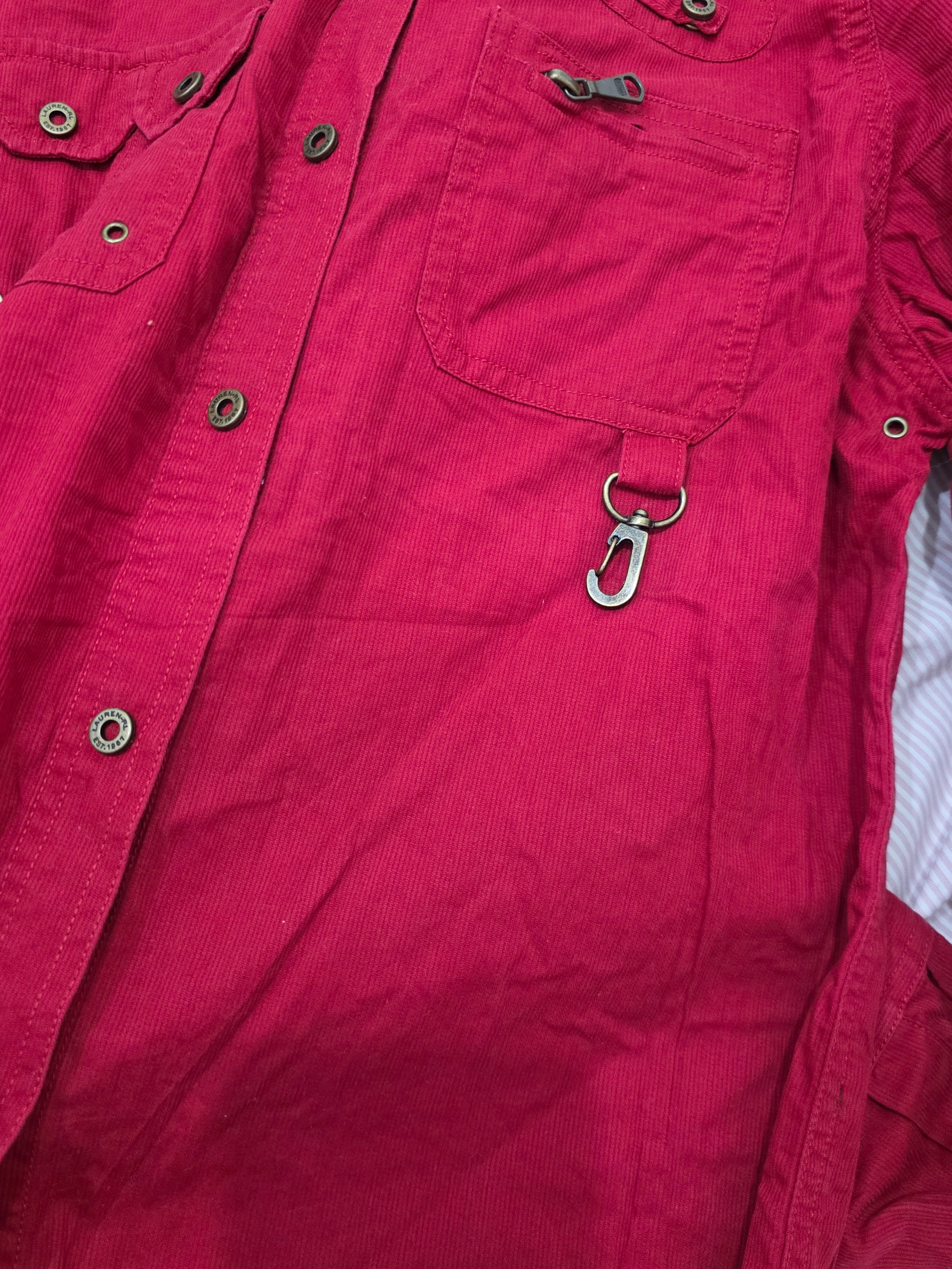 Camisa Ralph Lauren Chico S Roja De Pana