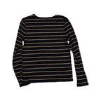 Playera Ralph Lauren P/m Negra Con Dorado Manga Larga