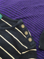 Playera Ralph Lauren P/m Negra Con Dorado Manga Larga