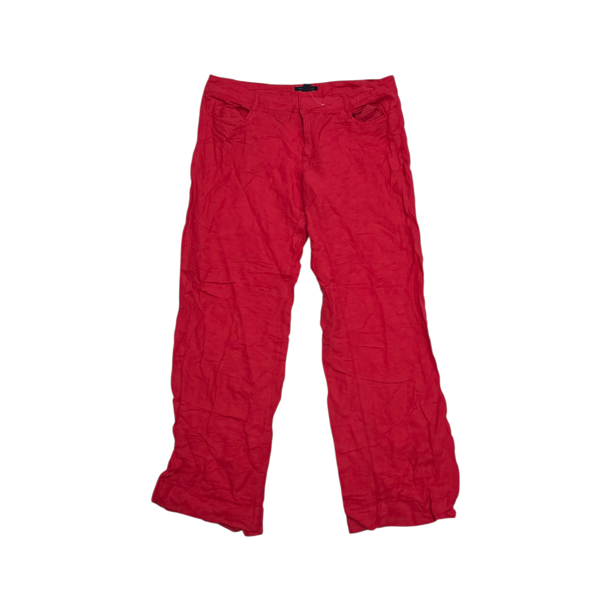 Pantalon Tommy Hilfiger De Lino Talla 8 Color Rosa