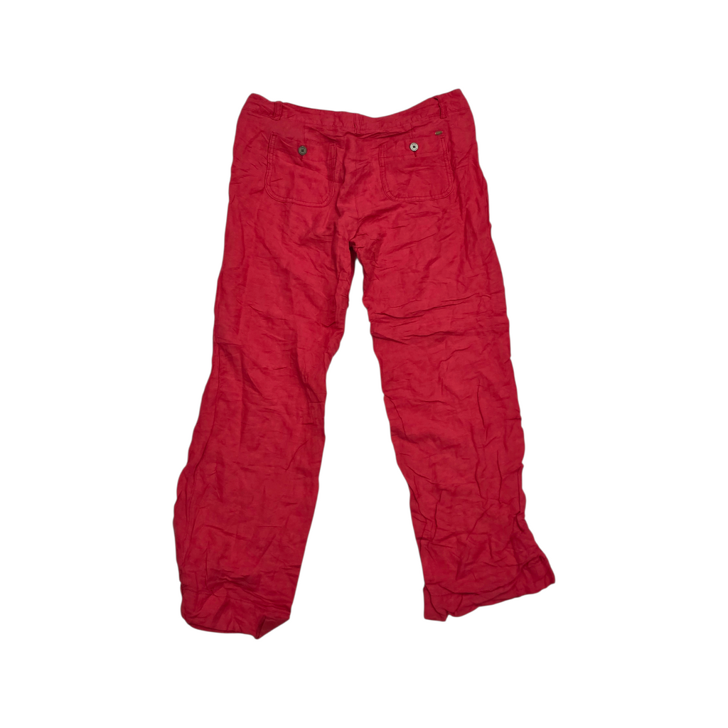 Pantalon Tommy Hilfiger De Lino Talla 8 Color Rosa