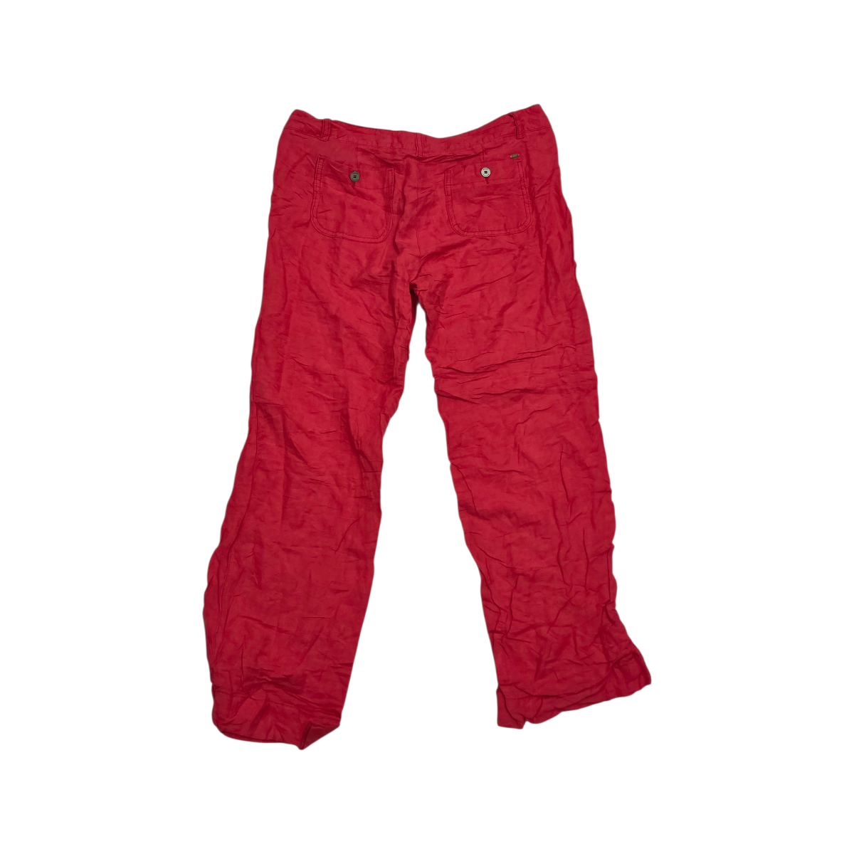 Pantalon Tommy Hilfiger De Lino Talla 8 Color Rosa