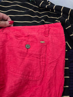 Pantalon Tommy Hilfiger De Lino Talla 8 Color Rosa