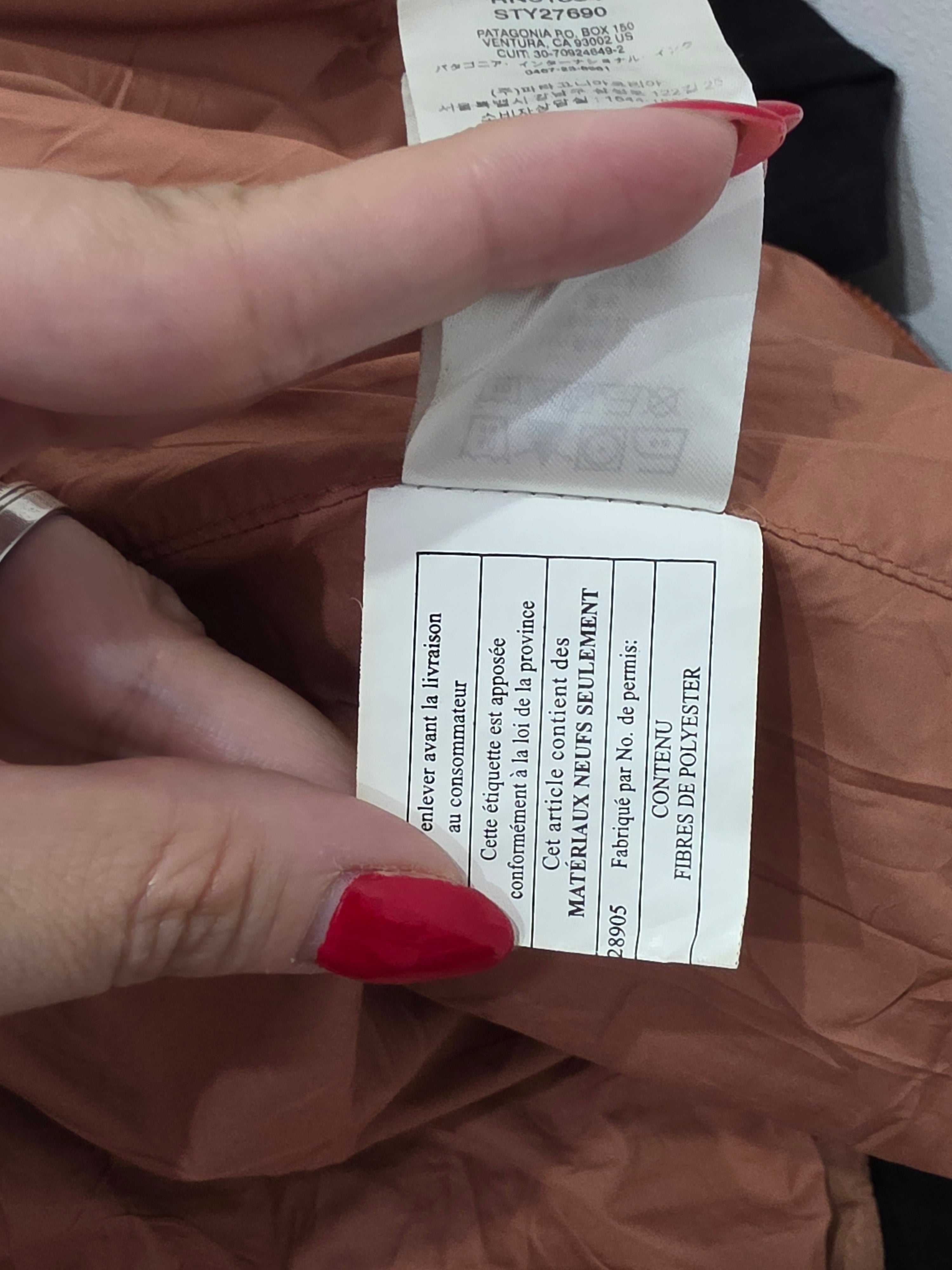 Chamarra Patagonia Mujer Acolchada Café Talla L Original