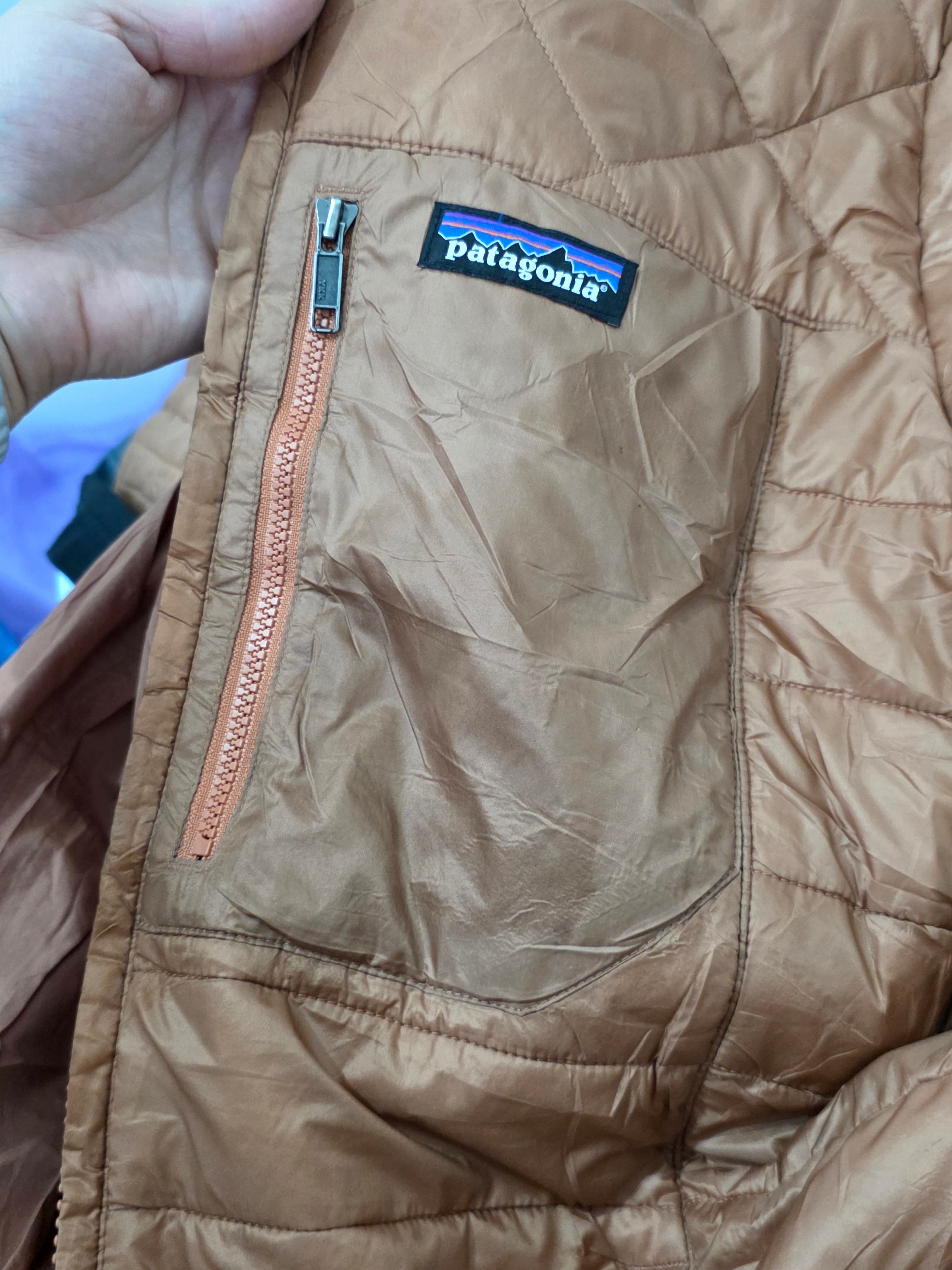Chamarra Patagonia Mujer Acolchada Café Talla L Original